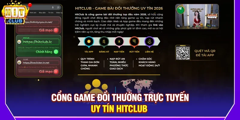 Cổng game đổi thưởng trực tuyến uy tín Hitclub 