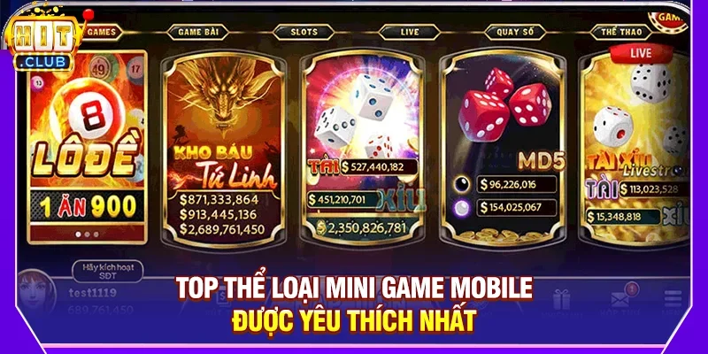 Top Thể Loại Mini Game Mobile Được Yêu Thích Nhất